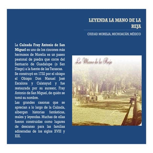 Leyenda la mano de la reja