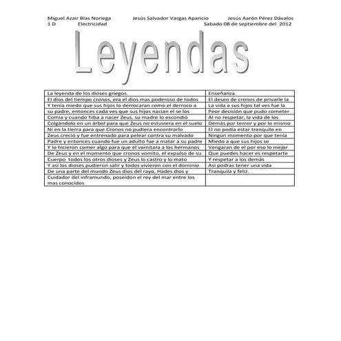 Leyendas | PDF