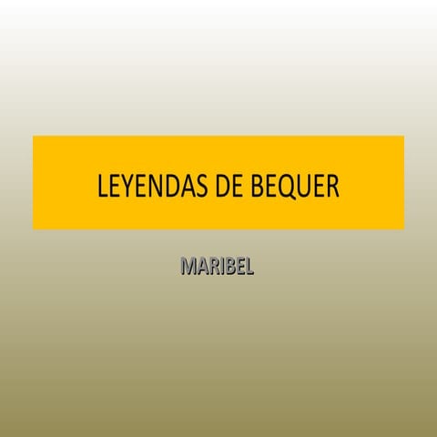 Leyendas de bequer
