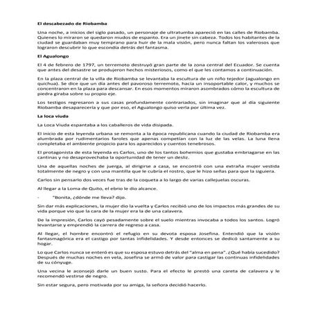 Leyendas ecuatorianas de renombre 