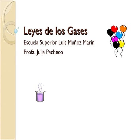 Leyes de los Gases