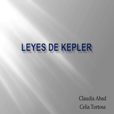Leyes de kepler