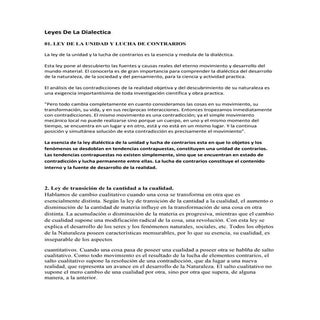 Leyes de la dialectica