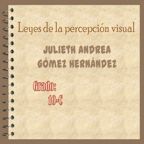 Leyes de la percepción visual