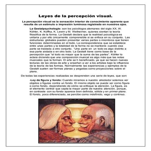 Leyes de la percepción visual