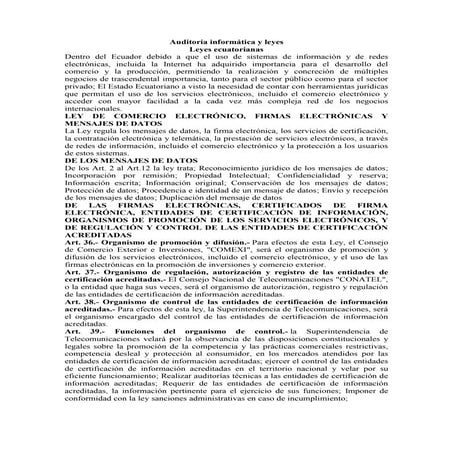 Leyes ecuador