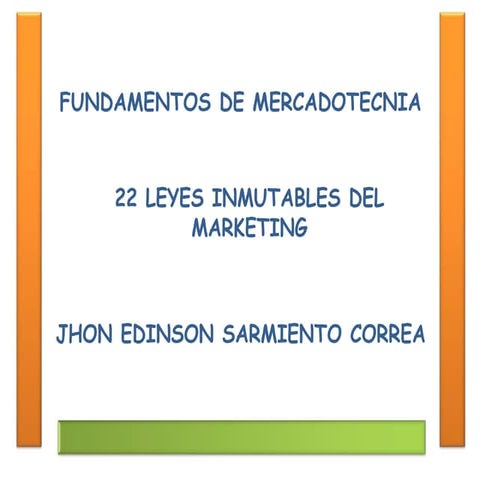 Leyes inmutables de mk