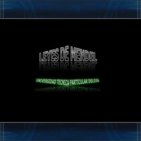 Leyes  de Mendel