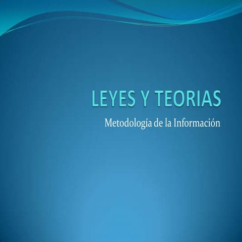 Leyes y teorias