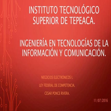 Ley federal de competencia