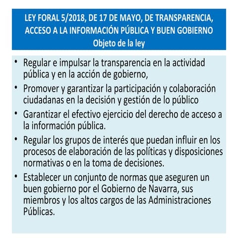 Ley foral transpariencia