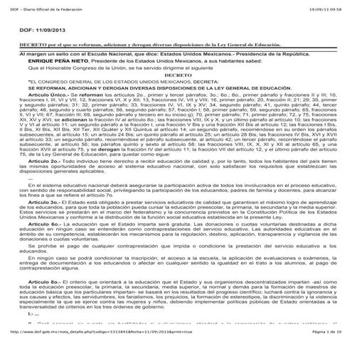 Ley general de educacion capitulo 2 | DOCX