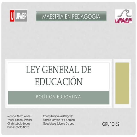 2. ley general de educación | PDF