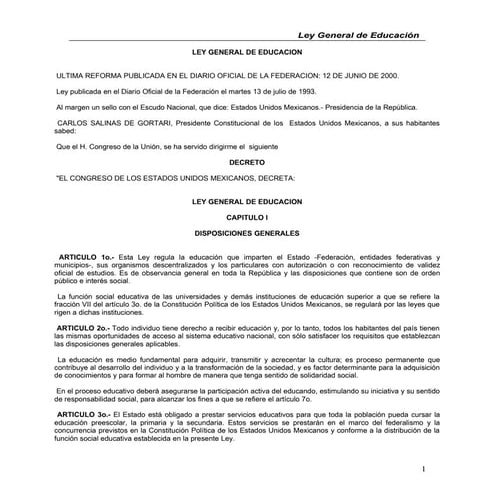 2. ley general de educación | PDF