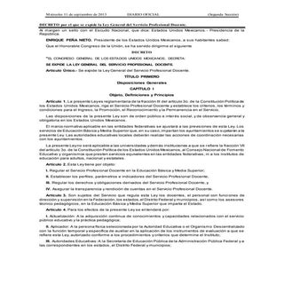 Ley general del servicio profesiona...