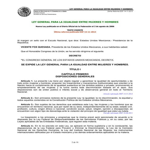 Ley general para la igualdad entre mujeres y hombres (1)