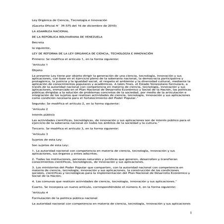 Ley organica de_ciencia_tecnologia_e_innovacion_2010