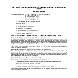 L E Y  Q U E  C R E A  L A  U N I D...