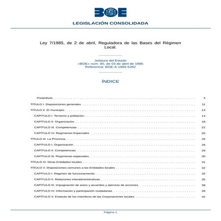 Ley De RéGimen Local | PPT