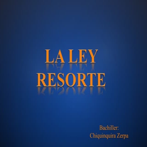 Ley resorte
