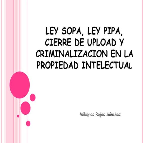 Ley SOPA, Ley PIPA y Cierre de Megaupload