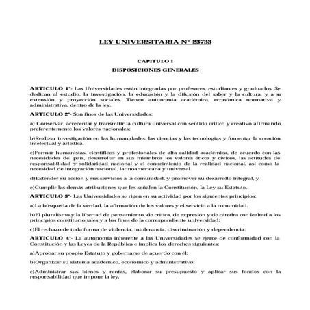Ley universitaria  23733 anr