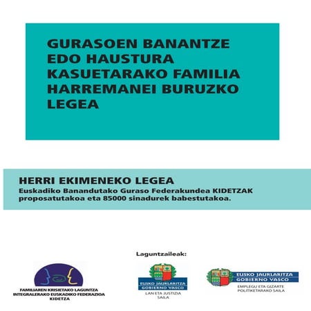 Ley vasca de custodia compartida.euskera