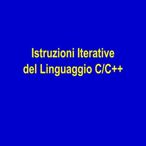 04 - Programmazione: Istruzioni Pt.2
