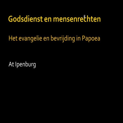 Het Evangelie in West Papoea