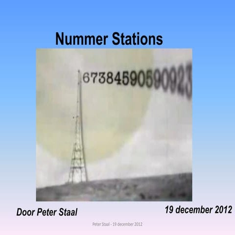Lecture - Espionage by the Numbers: Introduction to Number Stations ...