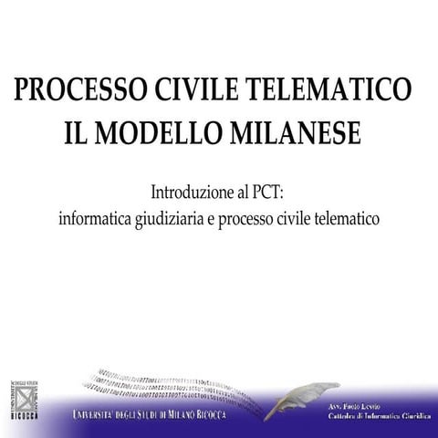 01 Paolo Lessio, Processo civile telematico