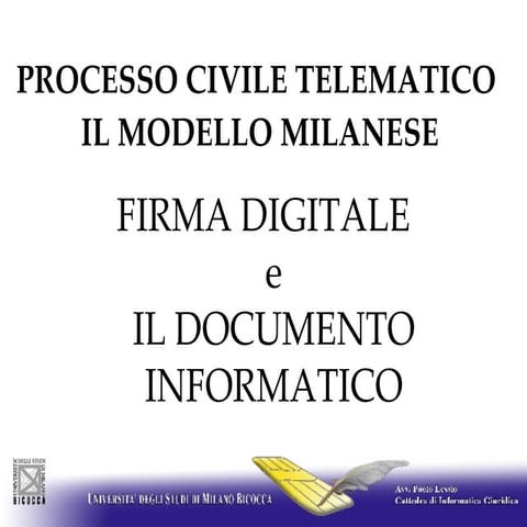 02 - Paolo Lessio, Processo civile telematico