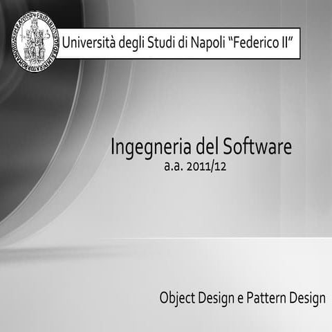 Lezione design patterns 2011 (Peron)