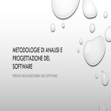 Software Engineering Introduction in Italian