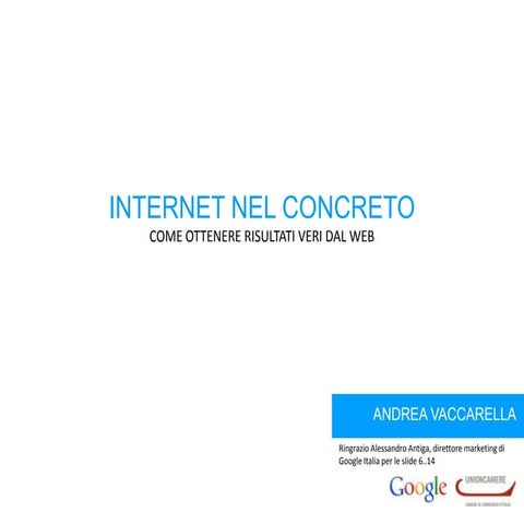 Lezione1: il sito web. Corso confartigianato giovani - 