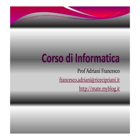 Lezione 10 - Programmazione Ad Oggetti, Vb Accenni