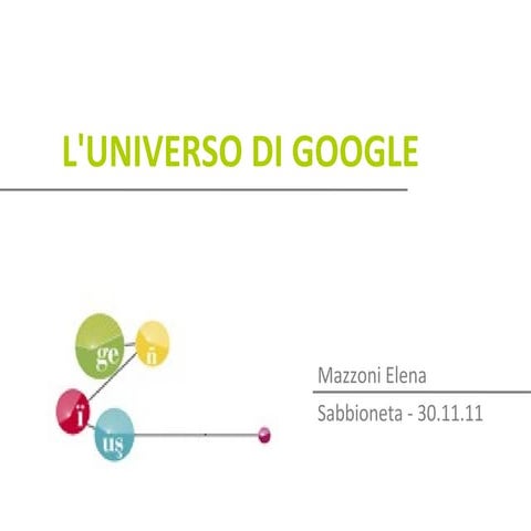 Lezione 2   google