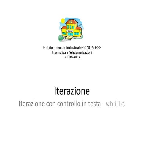 Iterazione - DI 2018