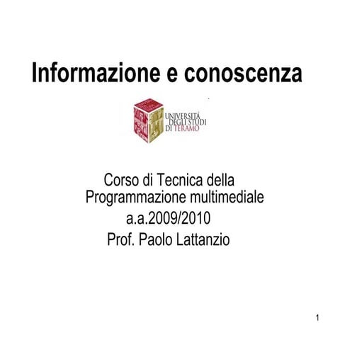 Informazione e conoscenza HQ
