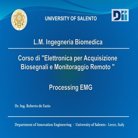Lezione X_Processing EMG.pdf-Overview of EMG processing techniques