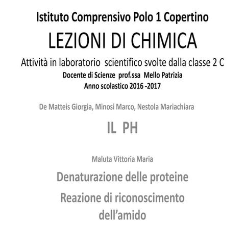 Lezioni di chimica | PPTX