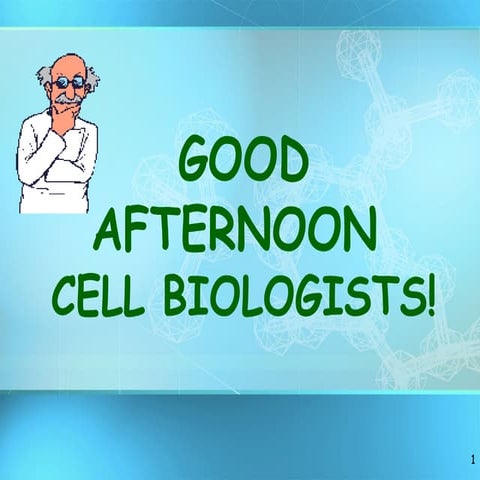 Cell structures, cell theory, biological diversity