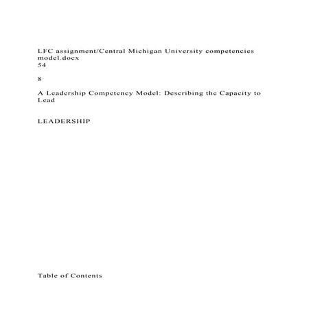 LFC assignmentCentral Michigan University competencies model.do.docx