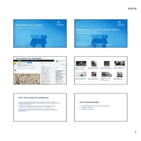 Anna Dahlgren,  Metadataens politik.