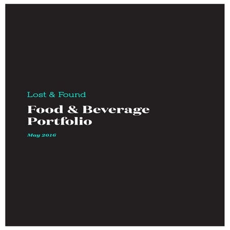 Lost & Found Portfolio (May 2016)