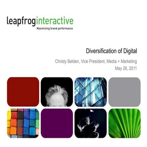 Diversification of Digital, by LeapFrog Interactive