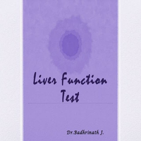 Liver Function Tests