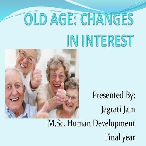 Ppt on old age
