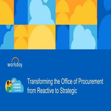 The New Role of Procurement