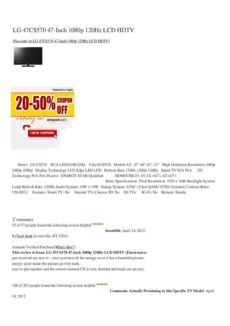 Lg 47 cs570-47-inch-1080p-120hz-lcd-hdtv